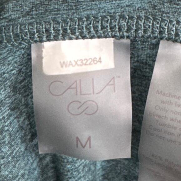 Calia LustraLux Bodysuit Pants Strappy Back Deep Aqua Blue Size Medium - Picture 7 of 11